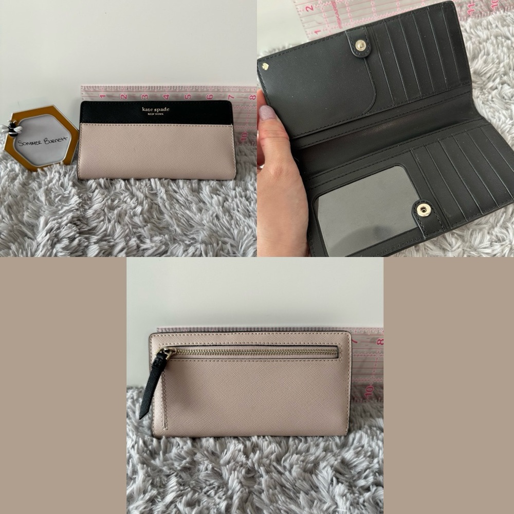 Black/Beige Kate Spade wallet